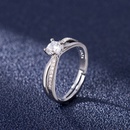 classic fourclaw European and American fashion elegant inlaid zircon ring jewelrypicture8
