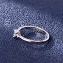blue topaz heartshaped ring European and American zircon blue fashion ringpicture11