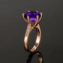 round zircon amethyst open sixclaw zirconset purple diamond ring simplepicture11