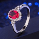 European and American style diamond zircon ruby ring fashion jewelrypicture8