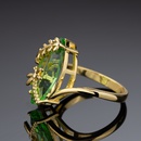 European and American crossborder green new dragonfly olive emerald ring fashion jewelrypicture10