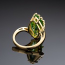 European and American crossborder green new dragonfly olive emerald ring fashion jewelrypicture11