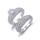 full zircon engagement elegant and fashionable full diamond ring zircon jewelrypicture8