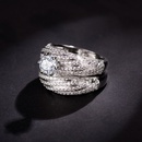 full zircon engagement elegant and fashionable full diamond ring zircon jewelrypicture9