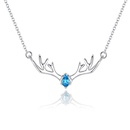 Korean version of small antler necklace diamond small elk clavicle chain simple fashion jewelry wholesalepicture6