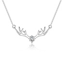 Korean version of small antler necklace diamond small elk clavicle chain simple fashion jewelry wholesalepicture9