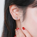 Korean version little elk earrings snowflake zircon antler earrings Christmas deer earrings jewelrypicture7