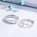 Korean deer ring antler couple a pair of ring fashion simple ringpicture11