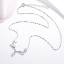 new elk antler necklace zircon Christmas antler clavicle chain simple fashion jewelry wholesalepicture10