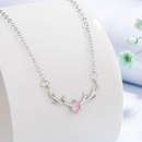Korean version of elk antler pendant simple antler necklace clavicle chain jewelrypicture9