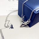 Korea Christmas Deer Necklace Antler Elk Pendant Long Sweater Chain Fashion Jewelry Wholesalepicture9
