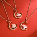 Korean version of hibiscus stone zodiac pendant diamond necklace pendant fashion accessoriespicture22