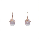 Fashion leaf zircon opal copper inlaid zircon earrings wholesalepicture11