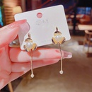 Fashion geometric pearl tassel copper earrings wholesalepicture10
