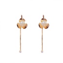 Fashion geometric pearl tassel copper earrings wholesalepicture11