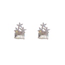 Fashion fivepointed star flower copper inlaid zircon earrings wholesalepicture11
