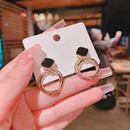 Fashion geometric circle copper earrings wholesalepicture8