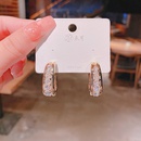 Fashion geometric copper inlaid zircon earrings wholesalepicture9