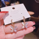 Fashion opal butterfly copper inlaid zircon earrings wholesalepicture8