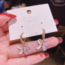 Fashion opal butterfly copper inlaid zircon earrings wholesalepicture9