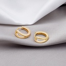new European and American plain circle hollow alloy earrings wholesalepicture2