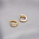 new European and American plain circle hollow alloy earrings wholesalepicture4