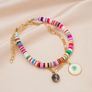 Bohemian colored clay multilayer coin sun palm eye bracelet wholesalepicture14