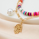 Bohemian colored clay multilayer coin sun palm eye bracelet wholesalepicture15
