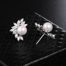 Flower Earrings Horse Eye Zircon Korean Fashion Pearl Earrings Jewelry Wholesalepicture9