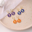new color geometric round oil drop earrings creative retro personality rose pendant earrings wholesalepicture15