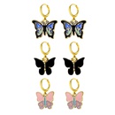 new butterfly earrings creative simple personality pink butterfly earrings wholesalepicture14