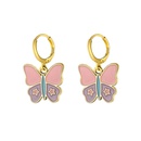 new butterfly earrings creative simple personality pink butterfly earrings wholesalepicture17