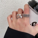 European and American new chain ring creative punk  open index finger ring wholesalepicture8