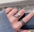 European and American new chain ring creative punk  open index finger ring wholesalepicture9