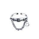 European and American new chain ring creative punk  open index finger ring wholesalepicture11
