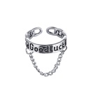 European and American new chain ring creative punk  open index finger ring wholesalepicture12