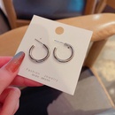 Korean version of the new plain circle personality earrings temperament simple earringspicture7