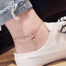Korean titanium steel geometric bell pendent anklet fashion foot jewelry wholesalepicture11