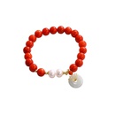 Zodiac year carnelian pearl bracelet female Chinese style gourd pendant braceletpicture10