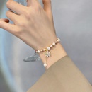 fashion freshwater pearl bracelet design flower zircon copper bracelet wholesalepicture8