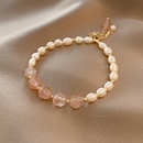 Korean fashion freshwater pearl bracelet retro crystal bracelet sixpointed star zircon braceletpicture9