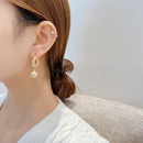 retro circle twist pearl pendant copper earrings wholesalepicture8