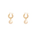 retro circle twist pearl pendant copper earrings wholesalepicture10