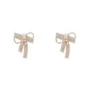 European and American full diamond bow copper zircon earrings wholesalepicture10