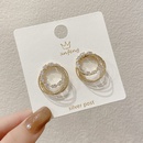 fashion copper microinlaid zircon earrings personalized design circle earrings wholesalepicture9