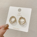 fashion copper microinlaid zircon earrings personalized design circle earrings wholesalepicture11