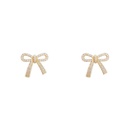 2021 new trendy bow stud earrings female Korean copper earrings wholesalepicture10