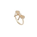 fashion bow full diamond ring female niche zircon open copper index finger ring wholesalepicture10