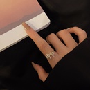 fashion bow full diamond ring female niche zircon open copper index finger ring wholesalepicture11