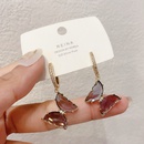 fashion purple butterfly earrings female Korean copper ear buckle earringspicture11